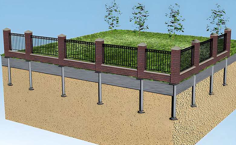 Фундамент под забор